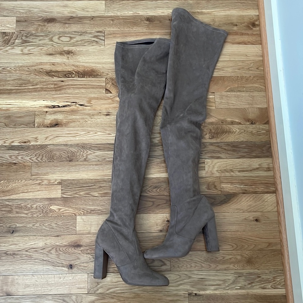 Steve Madden suede thigh high boots